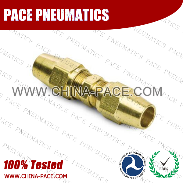 AB Series DOT air brake fittings For Copper Tubing, Sleeve, Parker Air brake compression fittings, DOT Brass Fittings, DOT Air Brake Fittings, DOT Approved Brass Air Fittings